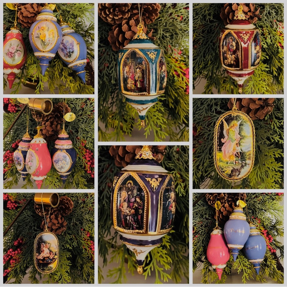 ▪️Bundle of 11 Pc Bradford Editions Vintage Ornaments